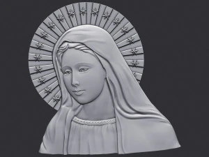 Vergine Maria 4 Modello di stampa 3D