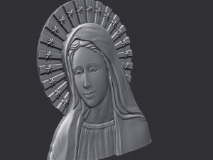 Virgin Mary 4 3Dプリントモデル