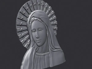 Virgin Mary 4 3D Print Model