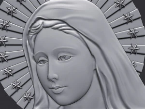Virgin Mary 4 3D Print Model