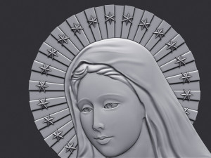 Virgin Mary 4 3Dプリントモデル