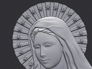 Virgin Mary 4 3D Print Model