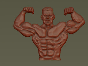Male Bodybuilder Bas Relief 3D Принт Модель