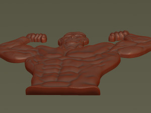 Male Bodybuilder Bas Relief 3D Принт Модель