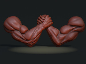 Arm Wrestling 3D Print Model