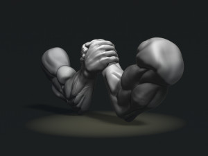 Arm Wrestling Modello di stampa 3D