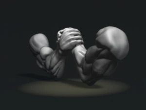 Arm Wrestling 3D Print Model