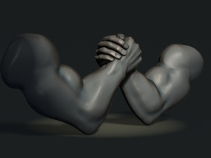 Arm Wrestling Modello di stampa 3D