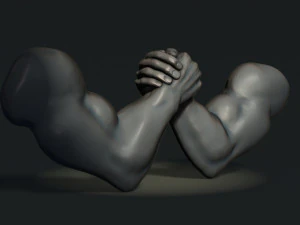 Arm Wrestling 3D Print Model