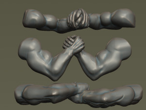 Arm Wrestling Modello di stampa 3D