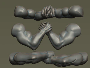 Arm Wrestling 3D Print Model