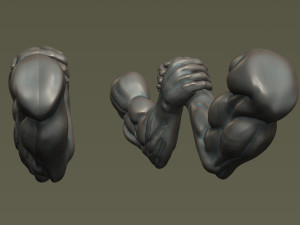 Arm Wrestling Modello di stampa 3D