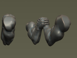Arm Wrestling Modello di stampa 3D