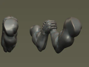 Arm Wrestling 3D Print Model