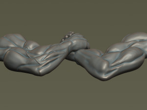 Arm Wrestling Modello di stampa 3D