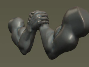 Arm Wrestling 3D Print Model