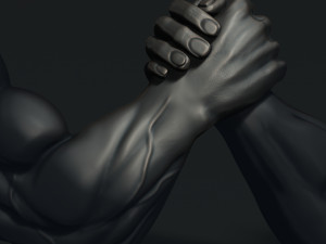 Arm Wrestling Modello di stampa 3D