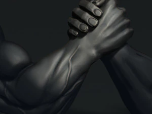 Arm Wrestling 3D Print Model