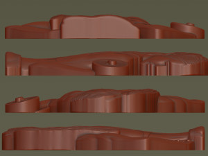 Female Bodybuilder Bas Relief Modelo de impresión 3D