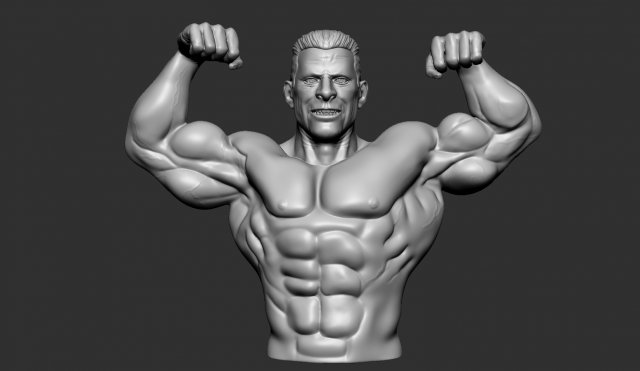 Bodybuilder Modèles 3D en vedette .c4d .max .obj .3ds .fbx .stl .blend 