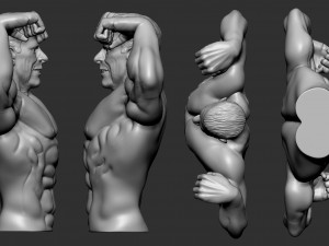 Bodybuilder Modèles 3D en vedette