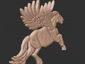 Pegasus bas relief 3D Print Model