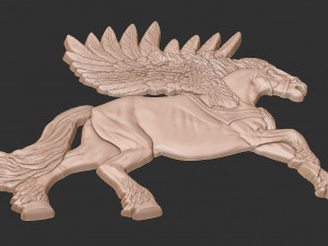 Pegasus bas relief 3D Print Model
