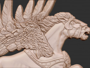 Pegasus bas relief 3D Print Model
