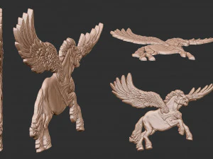 P&eacute;gaso Modelo de Impressão 3D