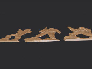 Special Forces Soldier 3D Bas Relief Model do druku 3D