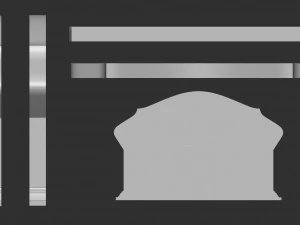 Family Memorial Tombstone for Cnc Engraving 3D Print Model