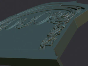 Family Memorial Tombstone for Cnc Engraving 3D Print Model