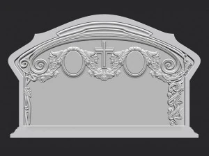 सीएनसी उत्कीर्णन के लिए पारिवारिक स्मारक समाधि का पत्थर 3D प्रिंट मॉडल