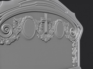 Family Memorial Tombstone for Cnc Engraving 3D-printmodel