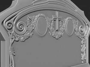 Family Memorial Tombstone for Cnc Engraving 3D-printmodel