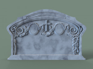 Family Memorial Tombstone for Cnc Engraving 3D-printmodel