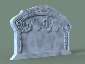 Family Memorial Tombstone for Cnc Engraving 3D-printmodel