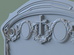 Family Memorial Tombstone for Cnc Engraving 3D-printmodel