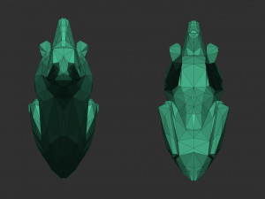 Doberman Pinscher Low Poly 3D-Modell