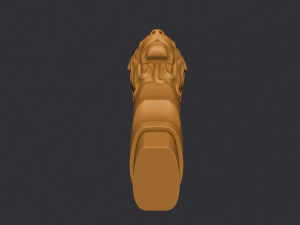 Lion Head Knife Handle 3D Print Model