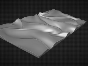 Organic wall hanging for cnc 3D Принт Модель