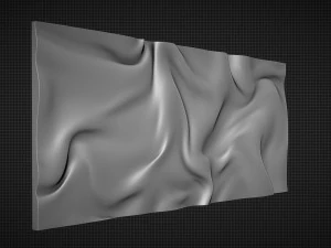 窗帘墙艺术面板 3D 打印模型