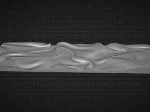 窗帘墙艺术面板 3D 打印模型