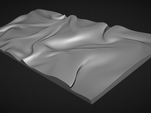 Organic wall hanging for cnc Modelo de impresión 3D