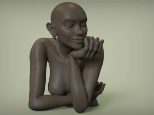 Scultura di donna Modello di stampa 3D