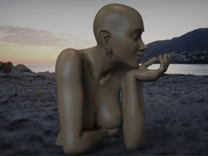 Woman sculpture 3D Print Model