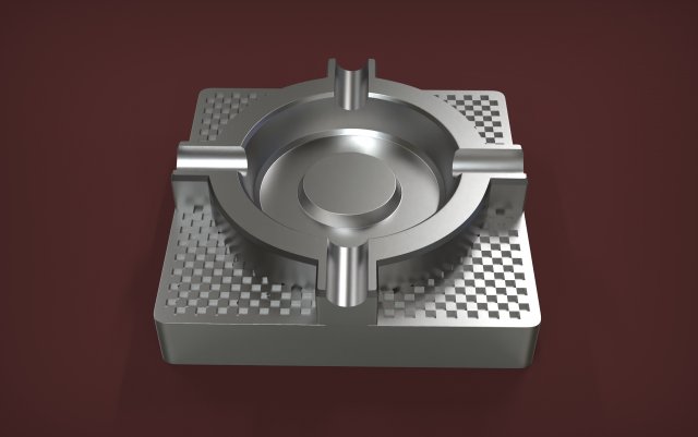 Premium Ashtray 3D Принт Модель .c4d .max .obj .3ds .fbx .stl .blend 