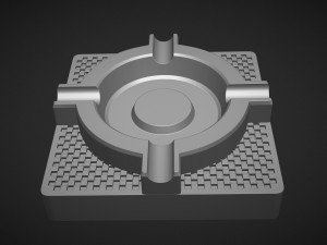 Premium Ashtray 3D Принт Модель