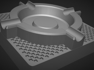 Premium Ashtray 3D Принт Модель
