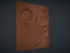 Cat head 3d tableau 3D प्रिंट मॉडल